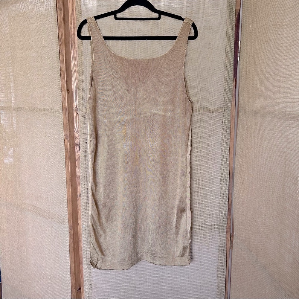 Vintage Knitted Copper Dress Size M